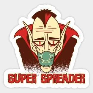 Dracula, the Super Spreader Sticker